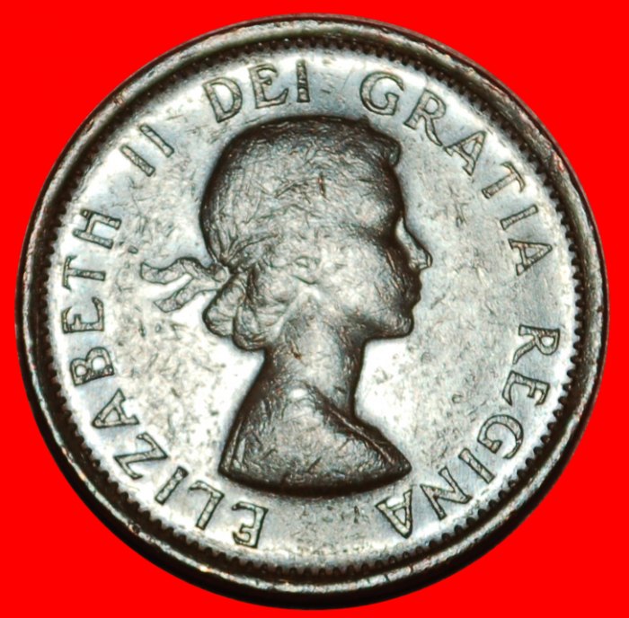  Ⰶ NICHT NACKT (1953-1964): KANADA ★ 1 CENT 1957! ELISABETH II. (1953-2022)★OHNE VORBEHALT!   