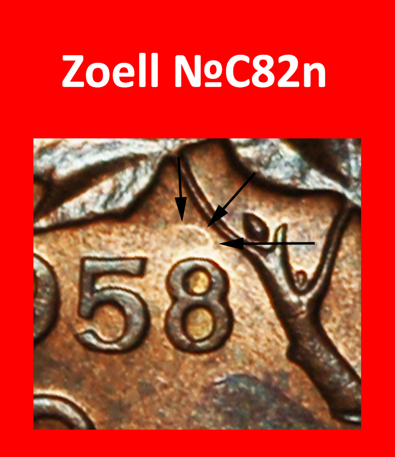  Ⰶ NOT NUDE (1953-1964): CANADA★1 CENT 1958 HANGING 8! ELIZABETH II 1953-2022 LOW START ★ NO RESERVE!   