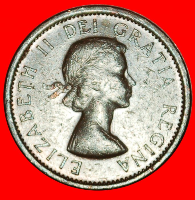  Ⰶ NOT NUDE (1953-1964): CANADA ★ 1 CENT 1964! ELIZABETH II (1953-2022) LOW START ★ NO RESERVE!   