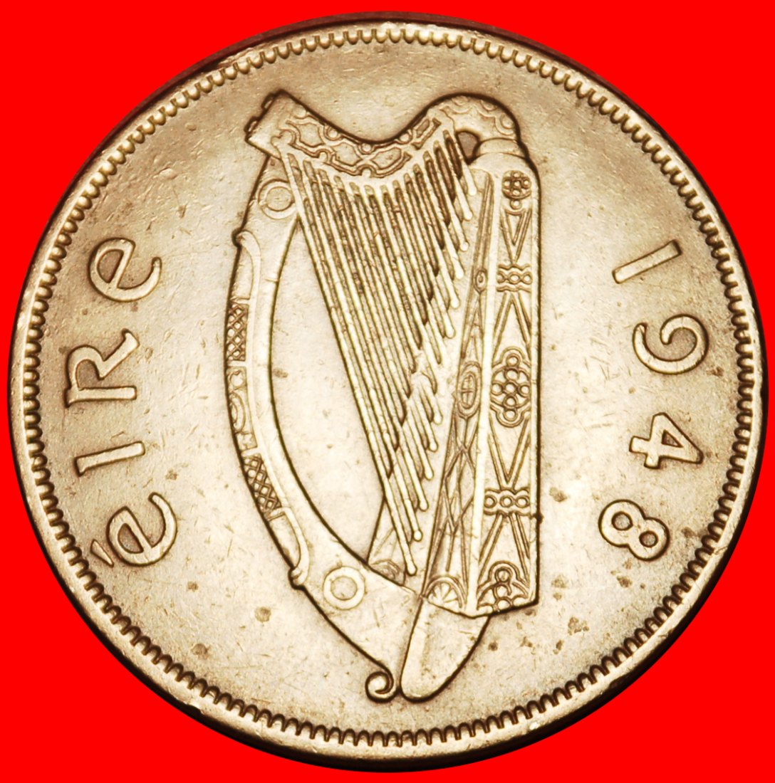  Ⰶ GROSSBRITANNIEN (1940-1968): IRLAND ★ 1 PENNY 1948 HENNE UND KÜKEN! ★OHNE VORBEHALT!   