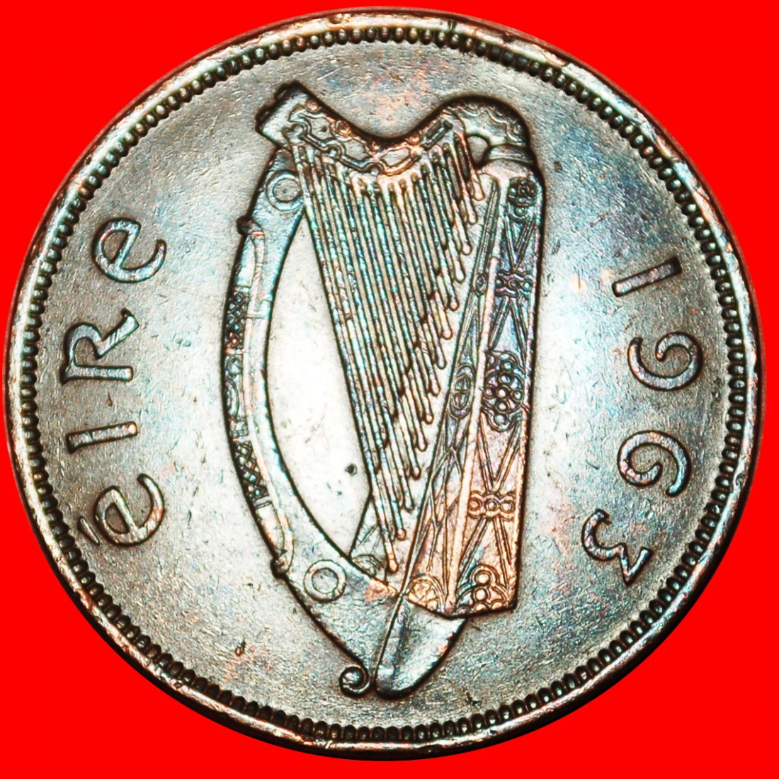  Ⰶ GROSSBRITANNIEN (1940-1968): IRLAND ★ 1 PENNY 1963 HENNE UND KÜKEN! ★OHNE VORBEHALT!   