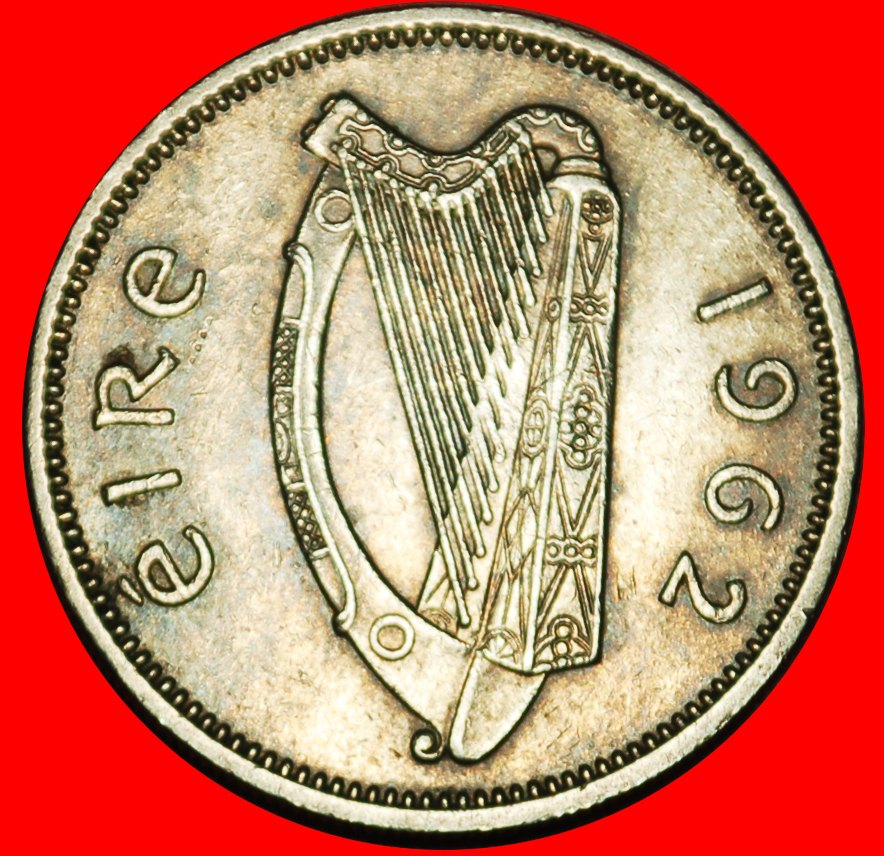  Ⰶ GREAT BRITAIN (1951-1968): IRELAND ★ 1 SHILLING 1962 BULL! LOW START ★ NO RESERVE!   