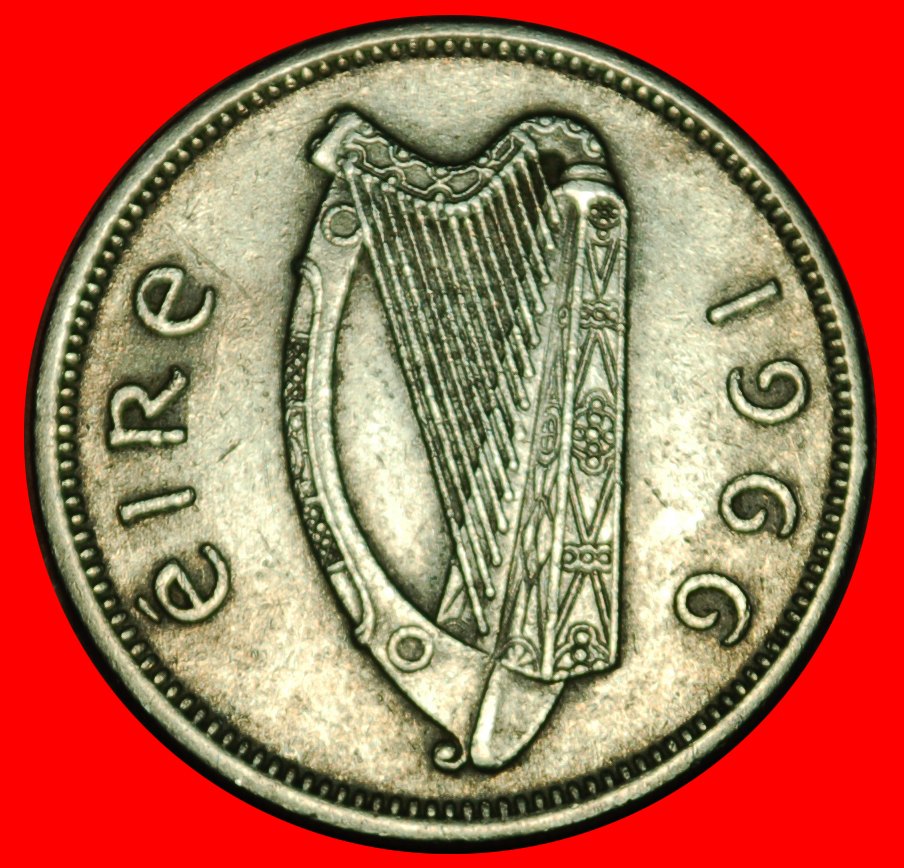  Ⰶ GREAT BRITAIN (1951-1968): IRELAND ★ 1 SHILLING 1966 BULL! LOW START ★ NO RESERVE!   