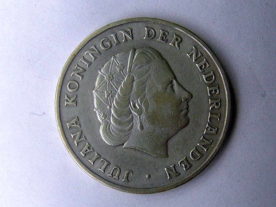  1 Gulden Juliana Niederländische Antillen 1952; 720er Silber, 10 Gramm   