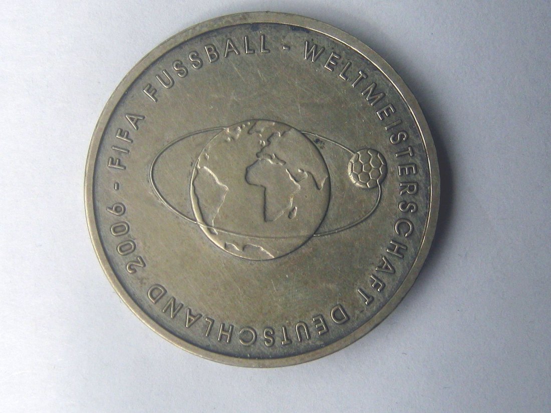  Bundesrepublik Deutschland 10 Euro 2004 A; FIFA 2006 World Cup; 16,65 Gramm Silber fein   