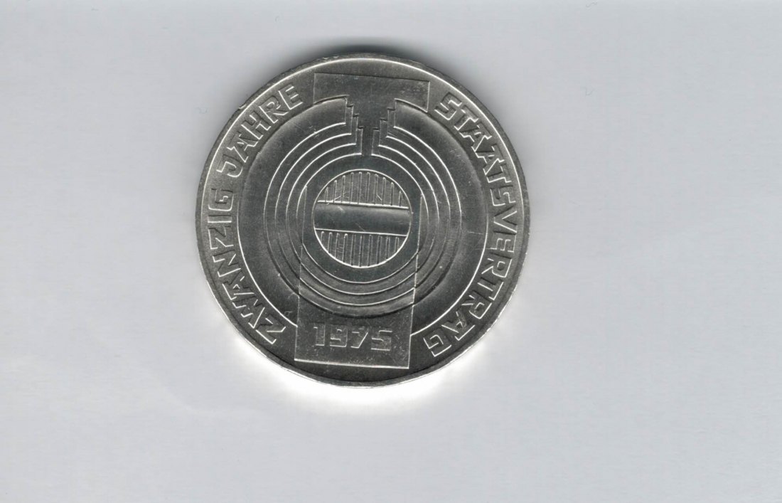  100 Schilling 1975 20 Jahre Staatsvertrag silber Österreich 2. Republik (01914/3)   