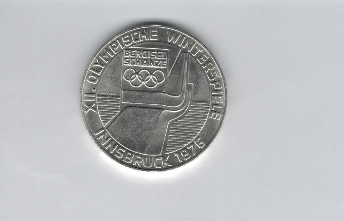  100 Schilling 1976 Berg Isel Schanze Innsbruck Wien Olypm. Winterspiele Ag Österreich2.Rep (01914/9)   