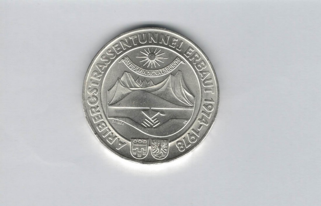  100 Schilling 1978 Arlberg Strassentunnel silber Österreich 2.Rep (01914/20)   