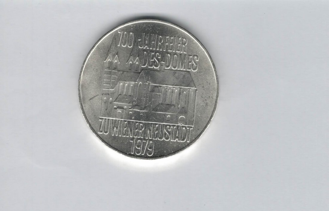  100 Schilling 1979 Wiener Neustadt 700 Jahre Dom silber Österreich 2.Rep (01914/21)   