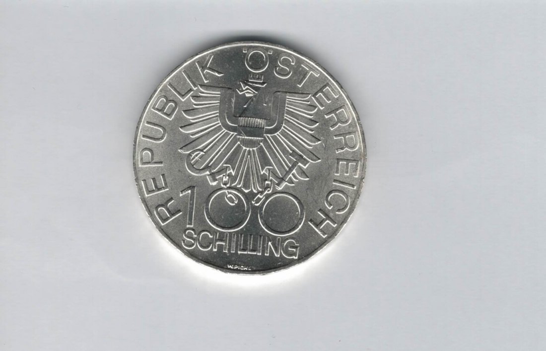  100 Schilling 1979 Wiener Neustadt 700 Jahre Dom silber Österreich 2.Rep (01914/21)   