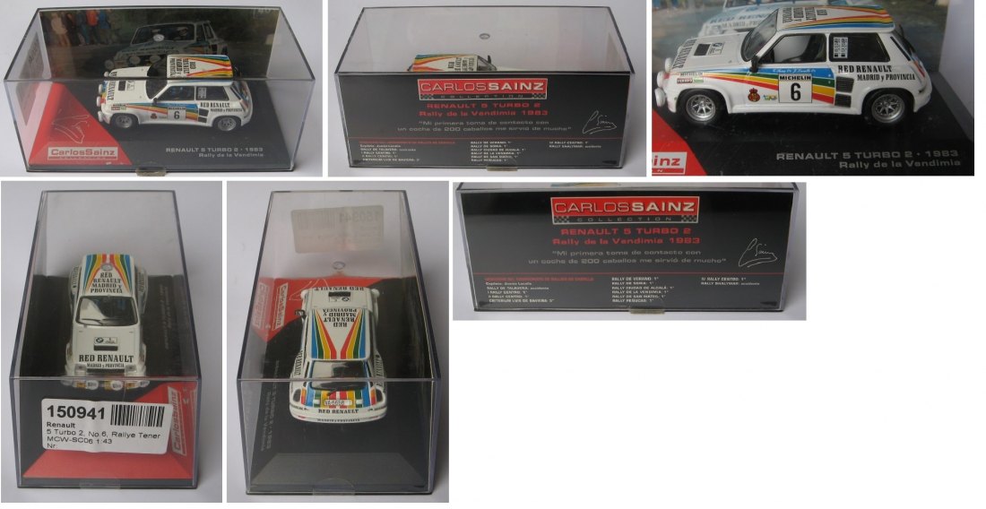  Renault 5 Turbo 2-Modellauto 1:43-Carl Sainz Collection-Originalverpackung   