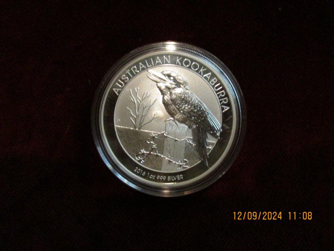  1 Dollar Australien 2016 Kookaburra Silbermünze 1 Oz 999er Silber   