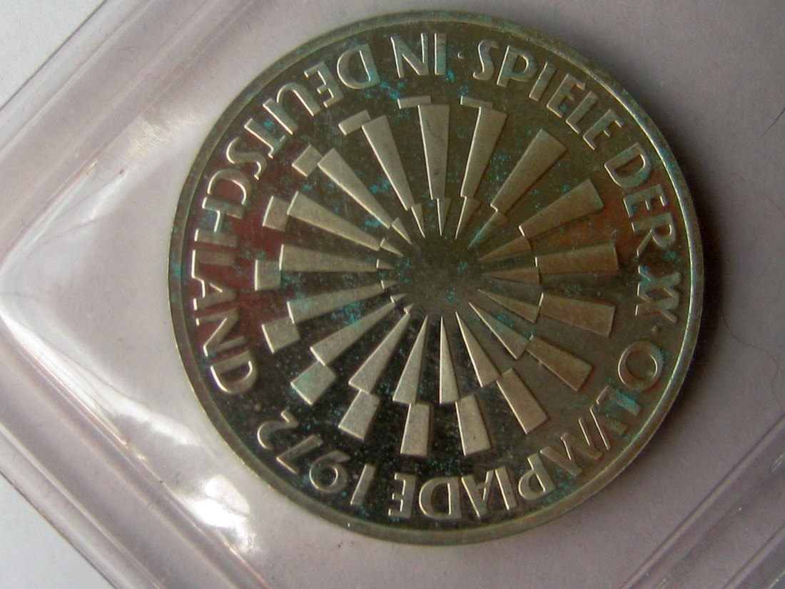  XX. Olympische Sommerspiele 1972 in München - Strahlenspirale ;D=München;Polierte Platte (PP, Proof   