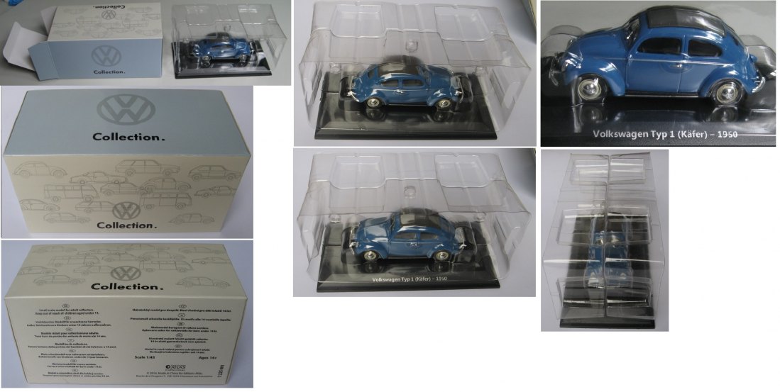  Volkswagen Typ 1(Käfer) 1950 - Modellauto 1:43-VW Collection-Originalverpackung   