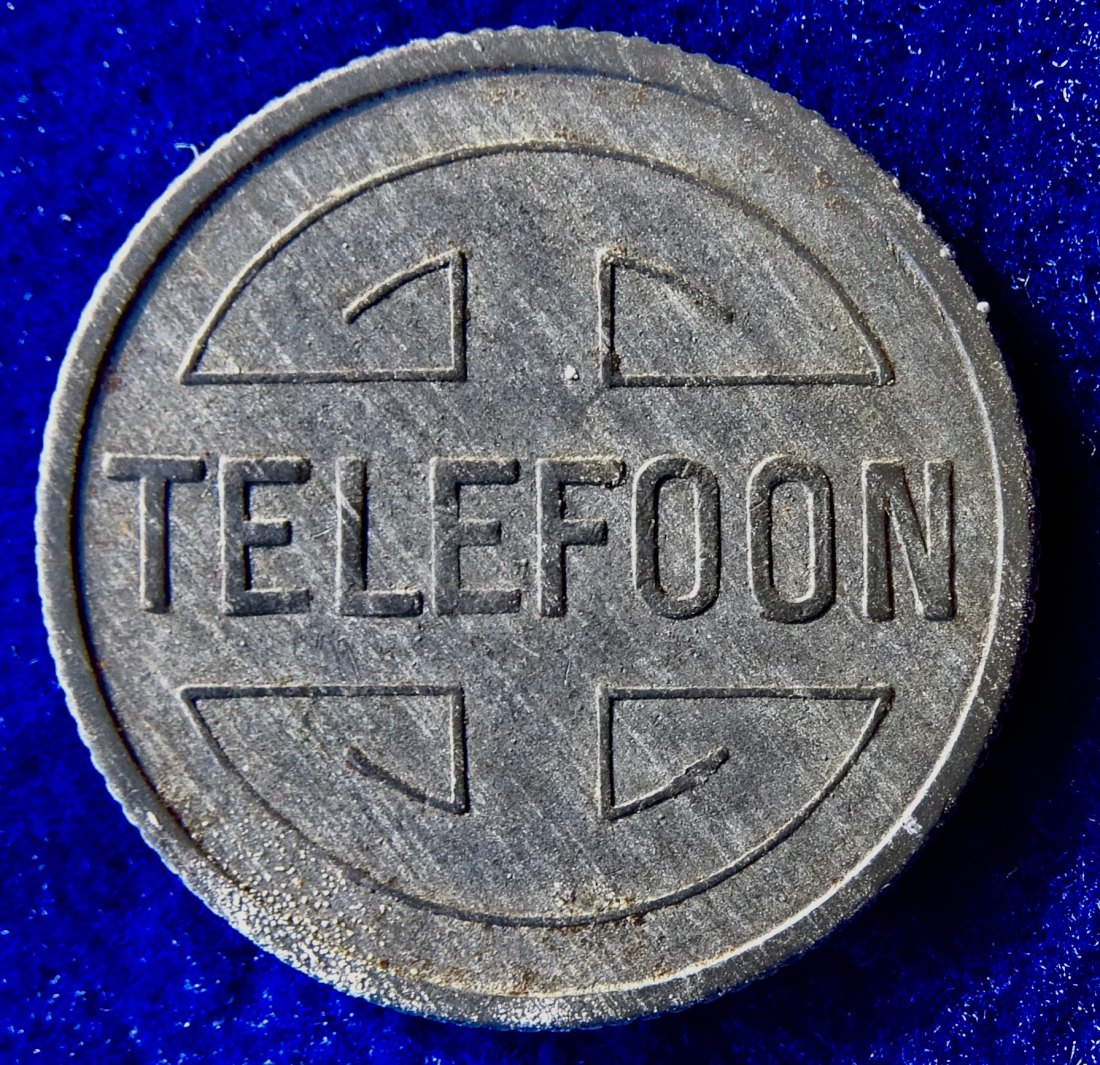  Niederlande 2 1/2 Cent o.J. Telefonmarke 2. Weltkrieg   