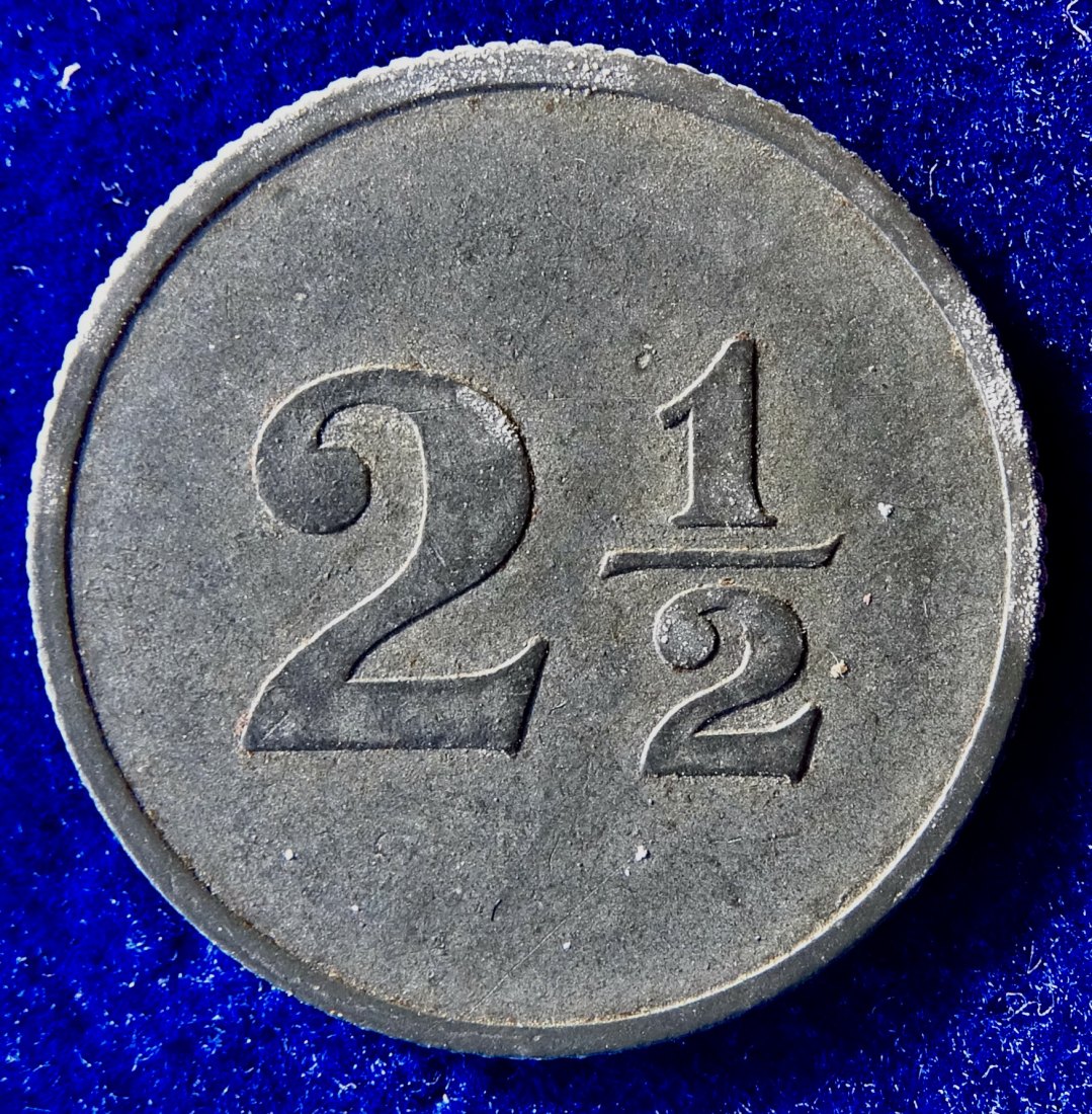  Niederlande 2 1/2 Cent o.J. Telefonmarke 2. Weltkrieg   