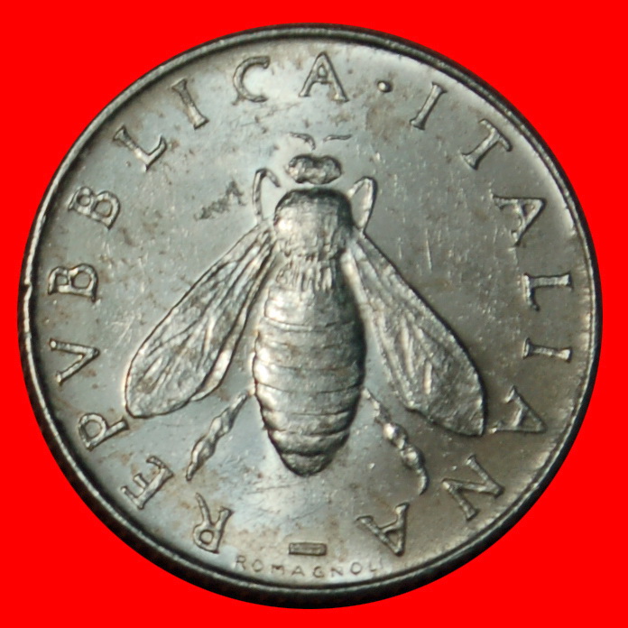  Ⰶ BEE (1951-2001): ITALY ★ 2 LIRAS 1970R OLIVES UNC MINT LUSTRE! LOW START ★ NO RESERVE!   