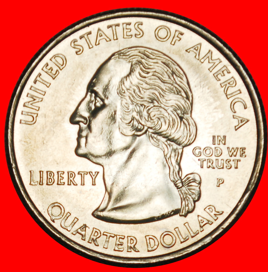  Ⰶ STERN 1845: USA ★ 1/4 DOLLAR 2004D WASHINGTON (1789-1797)! STG STEMPELGLANZ! Rolle★OHNE VORBEHALT!   