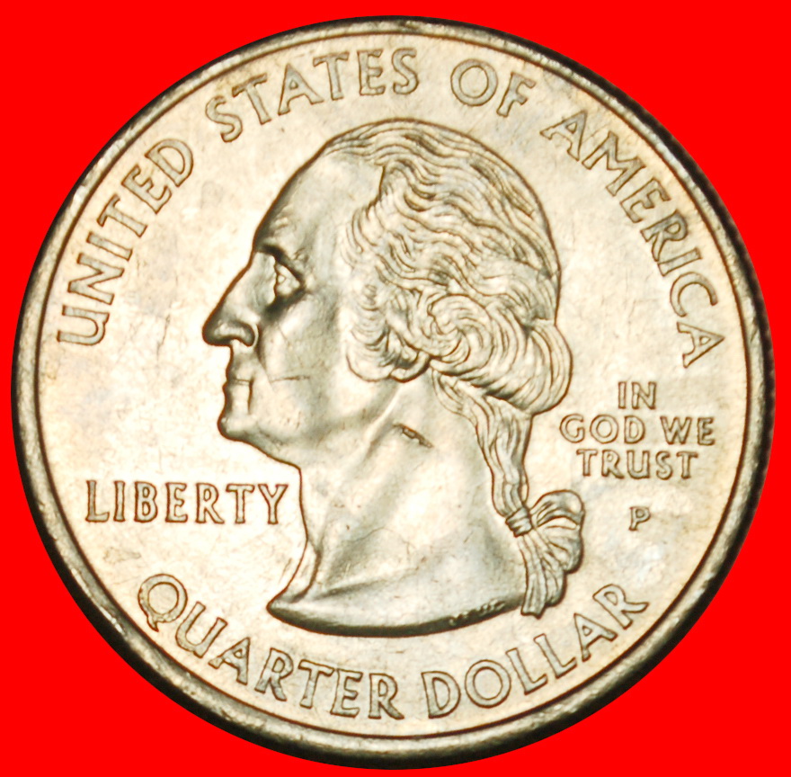  Ⰶ BISON 1861: USA ★ 1/4 DOLLAR 2005P WASHINGTON (1789-1797)! STG STEMPELGLANZ! Rolle★OHNE VORBEHALT!   