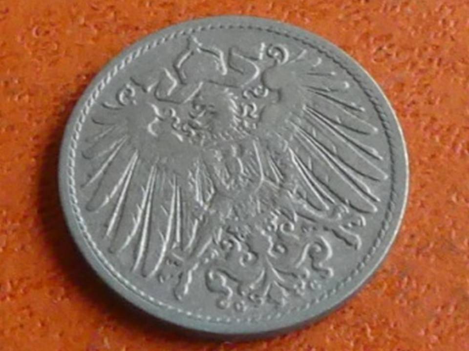  Deutschland Kaiserreich 10 Pfennig 1898 G, seltener Jahrgang.   