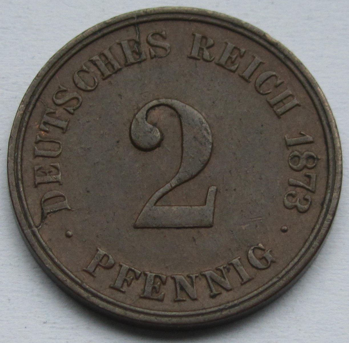  Kaiserreich: 2 Pfennig 1873 C   