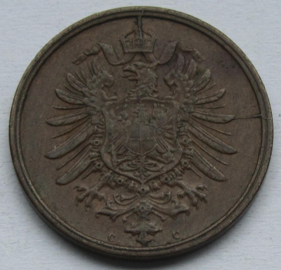  Kaiserreich: 2 Pfennig 1873 C   