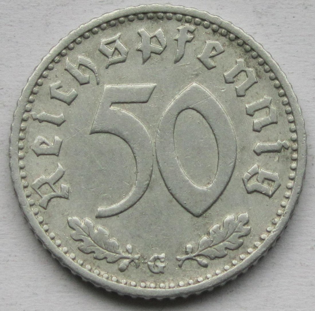  Deutsches Reich: 50 Pfennig 1944 G   