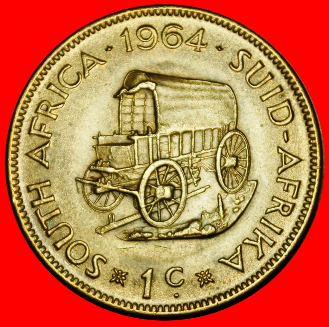  Ⰶ COVERED WAGON (1961-1964): SOUTH AFRICA ★ 1 CENT 1964!★LOW START ★ NO RESERVE!   