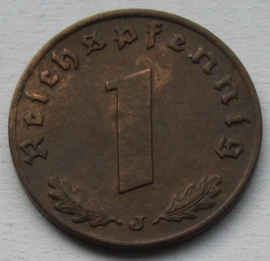  Deutsches Reich: 1 Pfennig 1936 J   