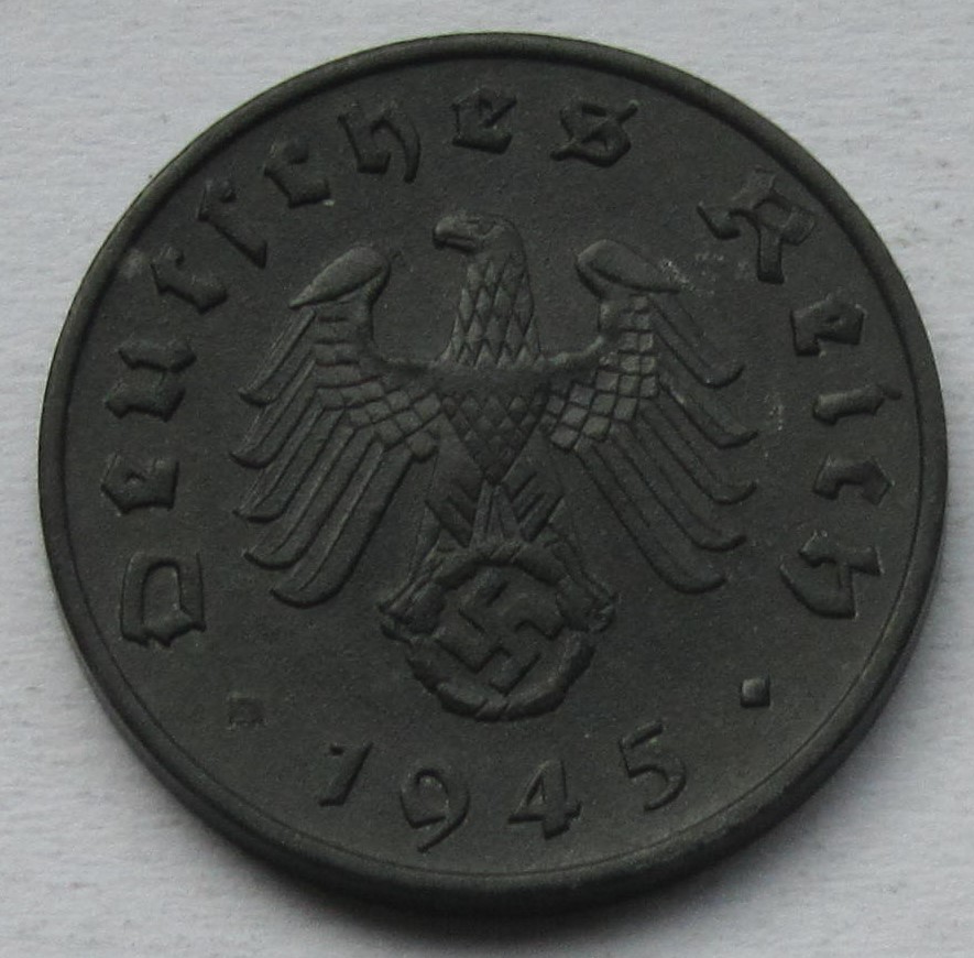  Deutsches Reich: 1 Pfennig 1945 E   