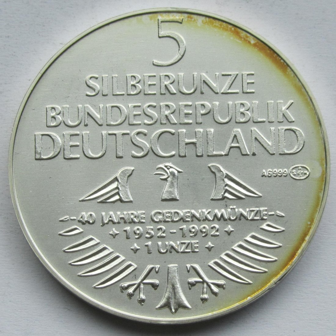  Silberunze Germanisches Museum 1992   