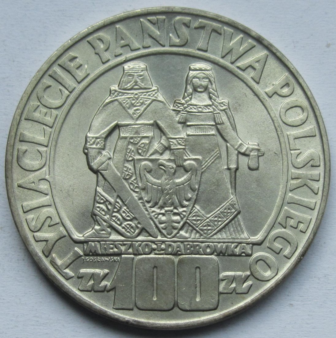  Polen: 100 Zloty Millennium 1966   