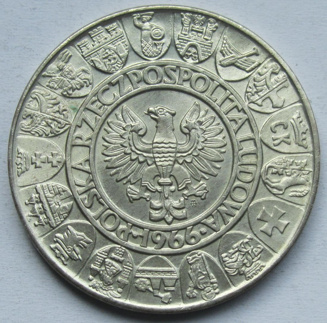  Polen: 100 Zloty Millennium 1966   