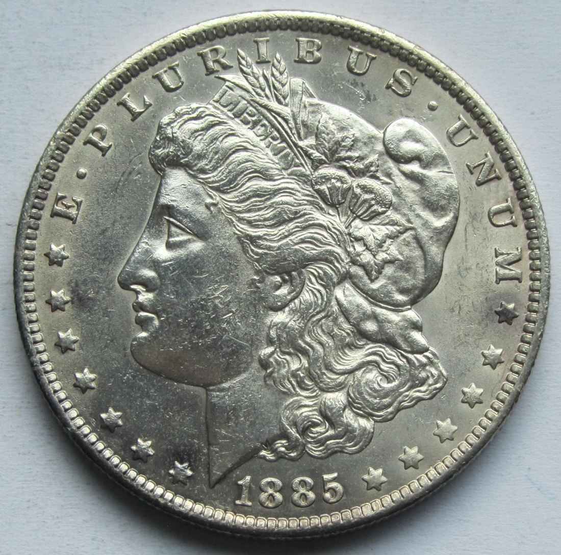  USA Vereinigte Staaten: 1 Dollar (Morgan-Dollar) 1885 O   