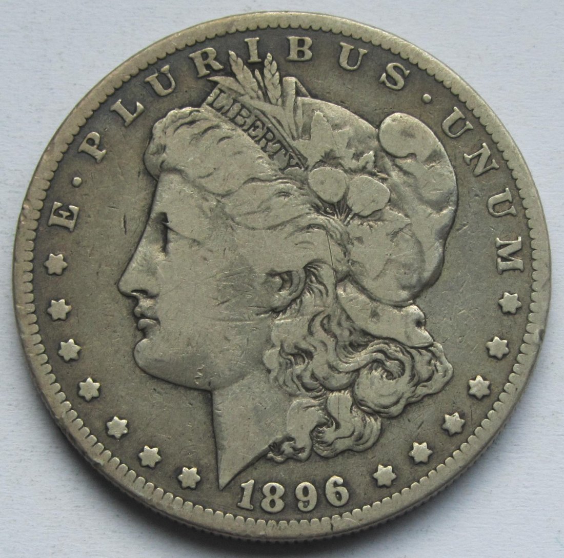  USA Vereinigte Staaten: 1 Dollar (Morgan-Dollar) 1896 O   