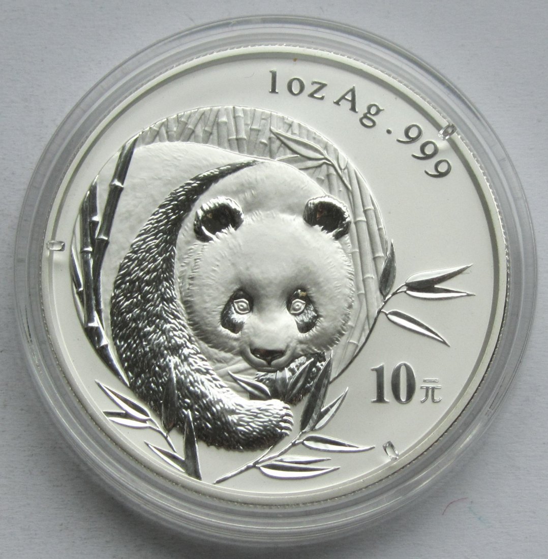  China: Silberunze Panda 2003   