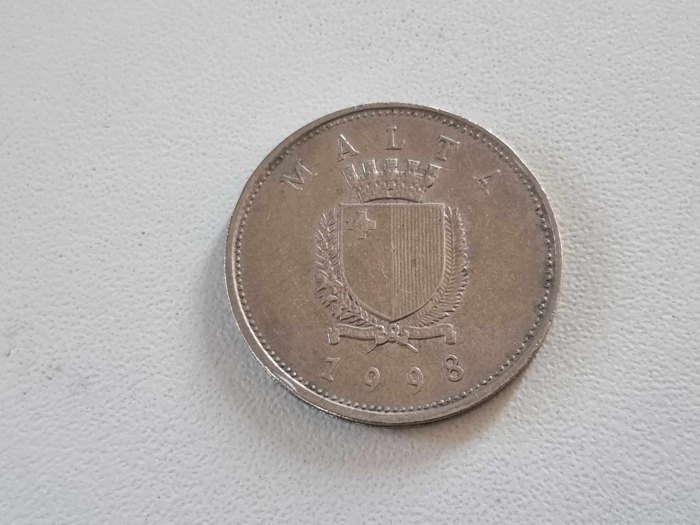  Malta 25 Cent 1998 Umlauf   