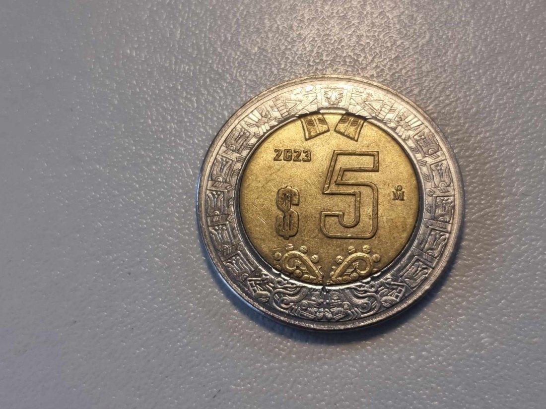  Mexiko 5 Pesos 2023 Umlauf   