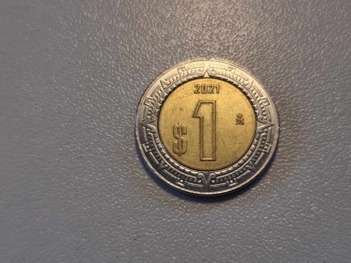  Mexiko 1 Pesos 2021 Umlauf   