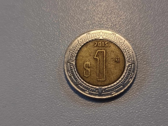  Mexiko 1 Pesos 2015 Umlauf   