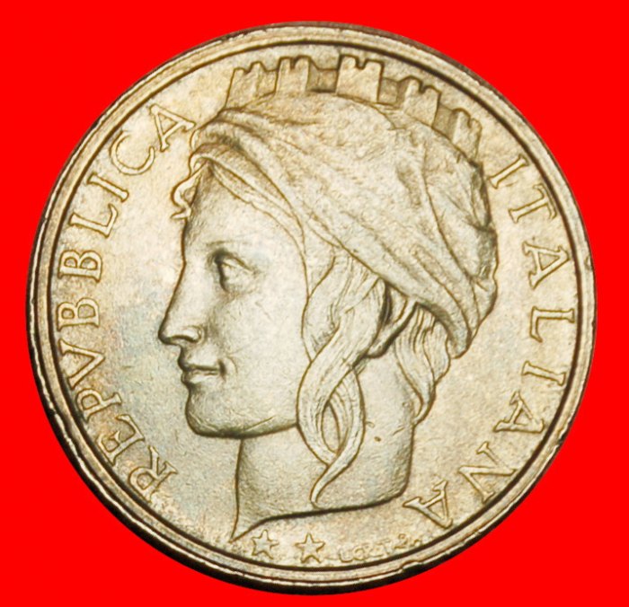  Ⰶ TURRETED ALLEGORY (1993-2001): ITALY ★ 100 LIRAS 1994R BIRD AND DOLPHIN! LOW START ★ NO RESERVE!   