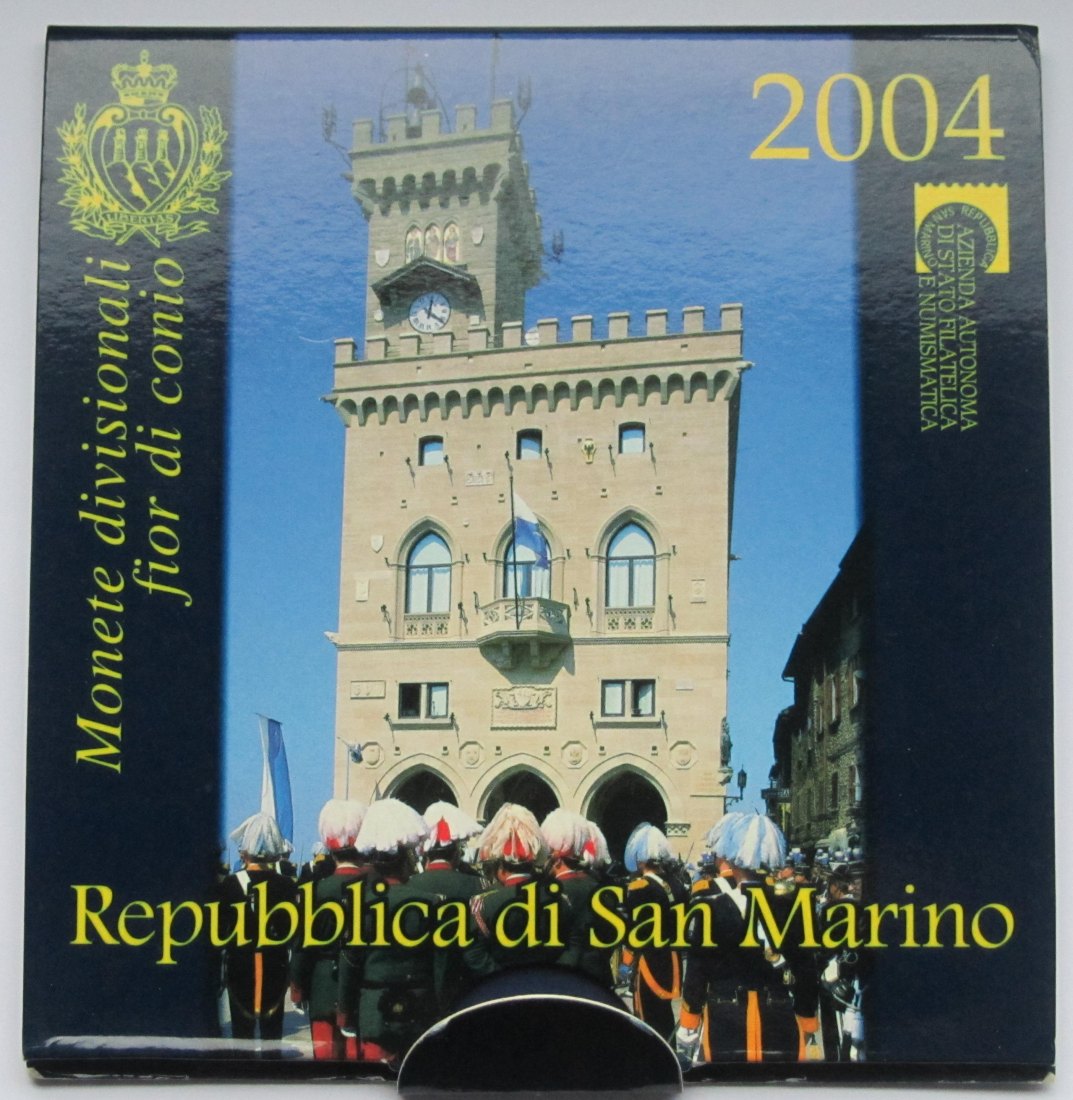  San Marino: Kursmünzensatz 2004   