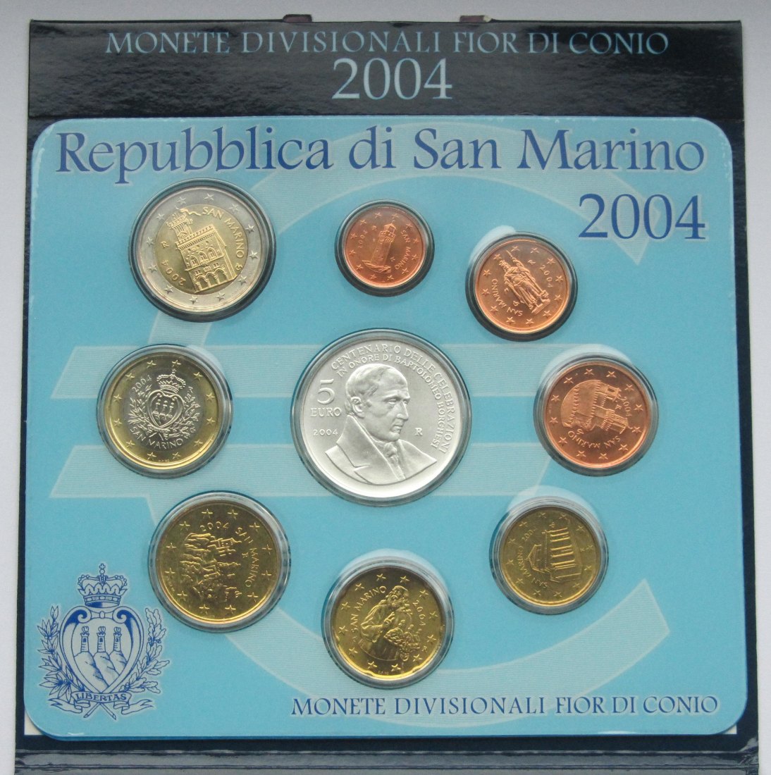  San Marino: Kursmünzensatz 2004   