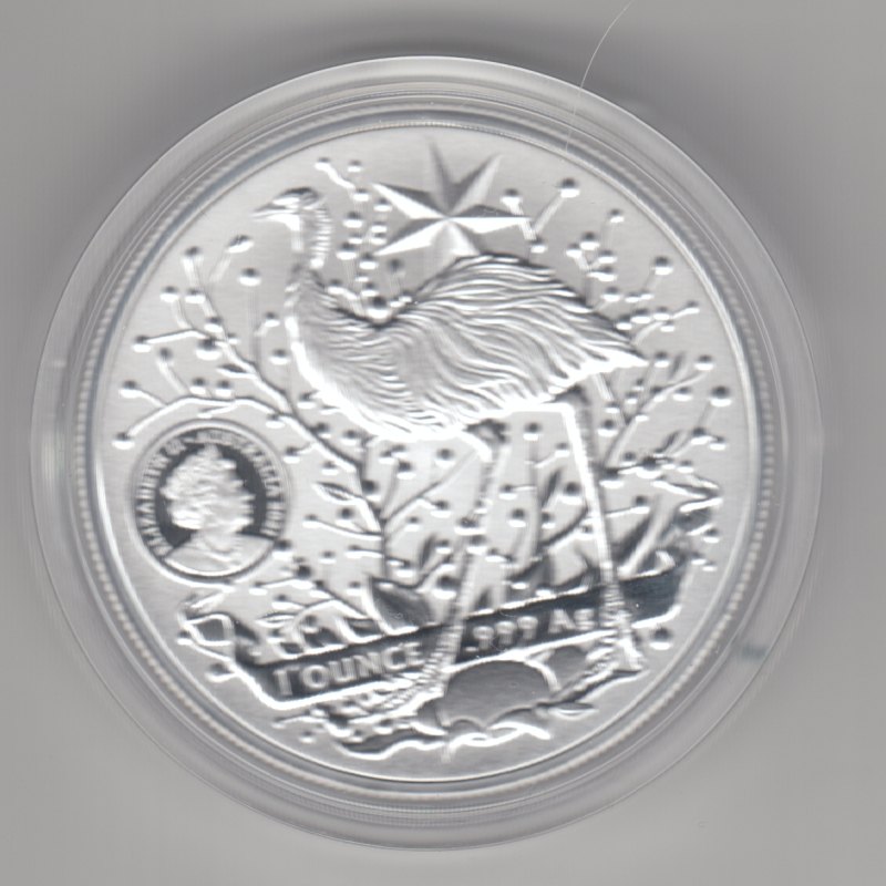  Australien, 1 Dollar 2021, Känguru, Coat of Arms, 1 unze oz Silber   