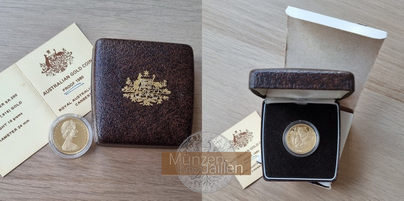  Australien. 200 Dollar 1980 Australian Koala  MM-Frankfurt  Feingold 9.17g   