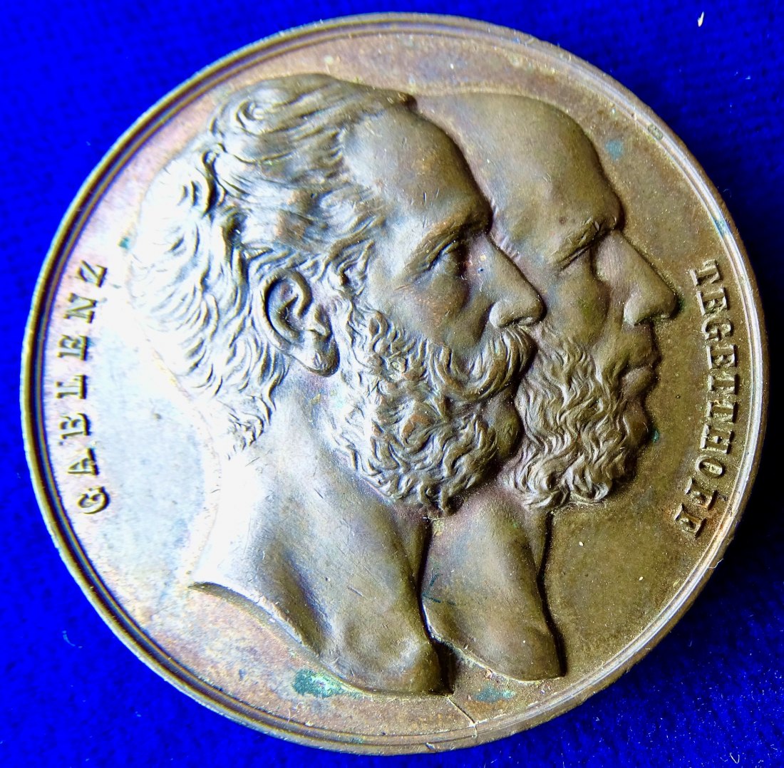  Österreich 1874 Sterbemedaille General Gablenz   