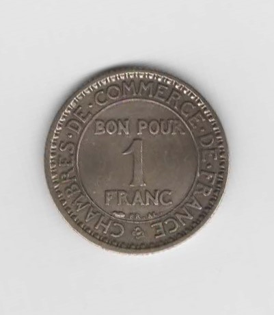  1 Franc Frankreich 1922   (N220)   