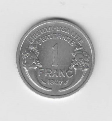  1 Francs Frankreich 1947   (N222)   