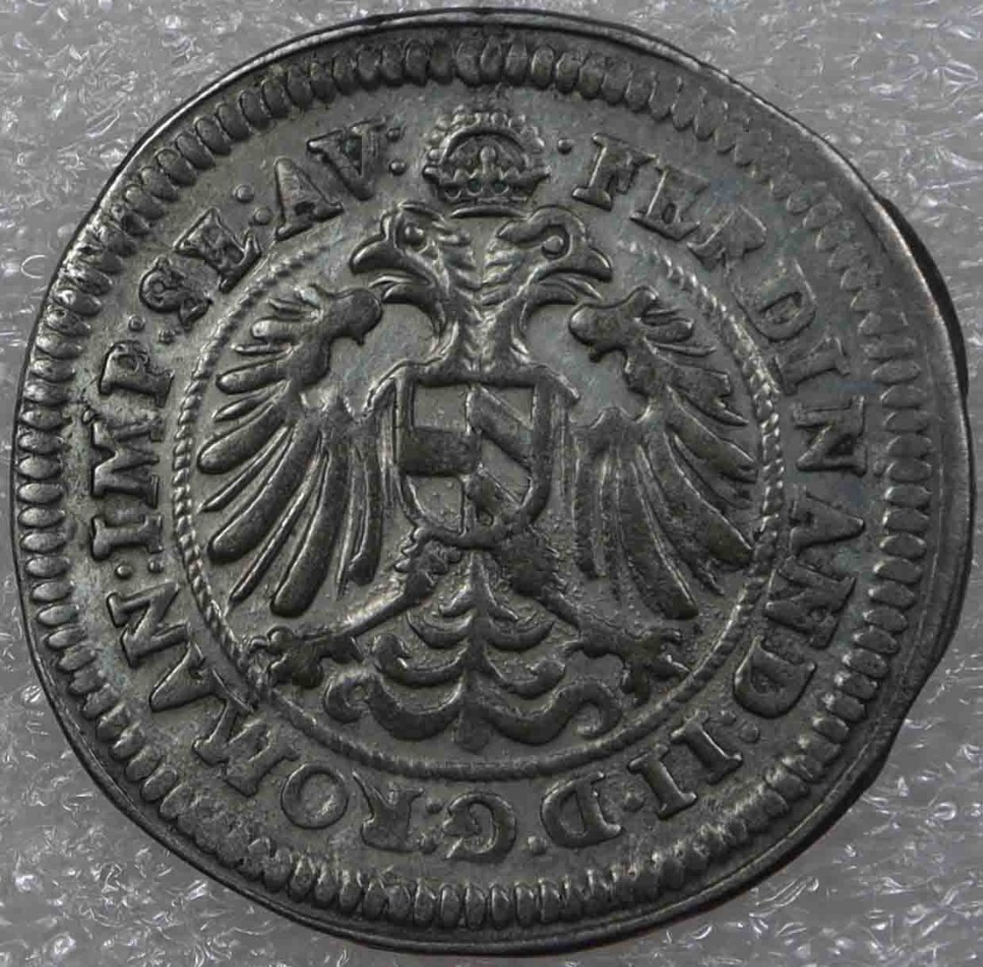  Altdeutschland Nürnberg 15 Kreuzer 1622 Silber Münze   