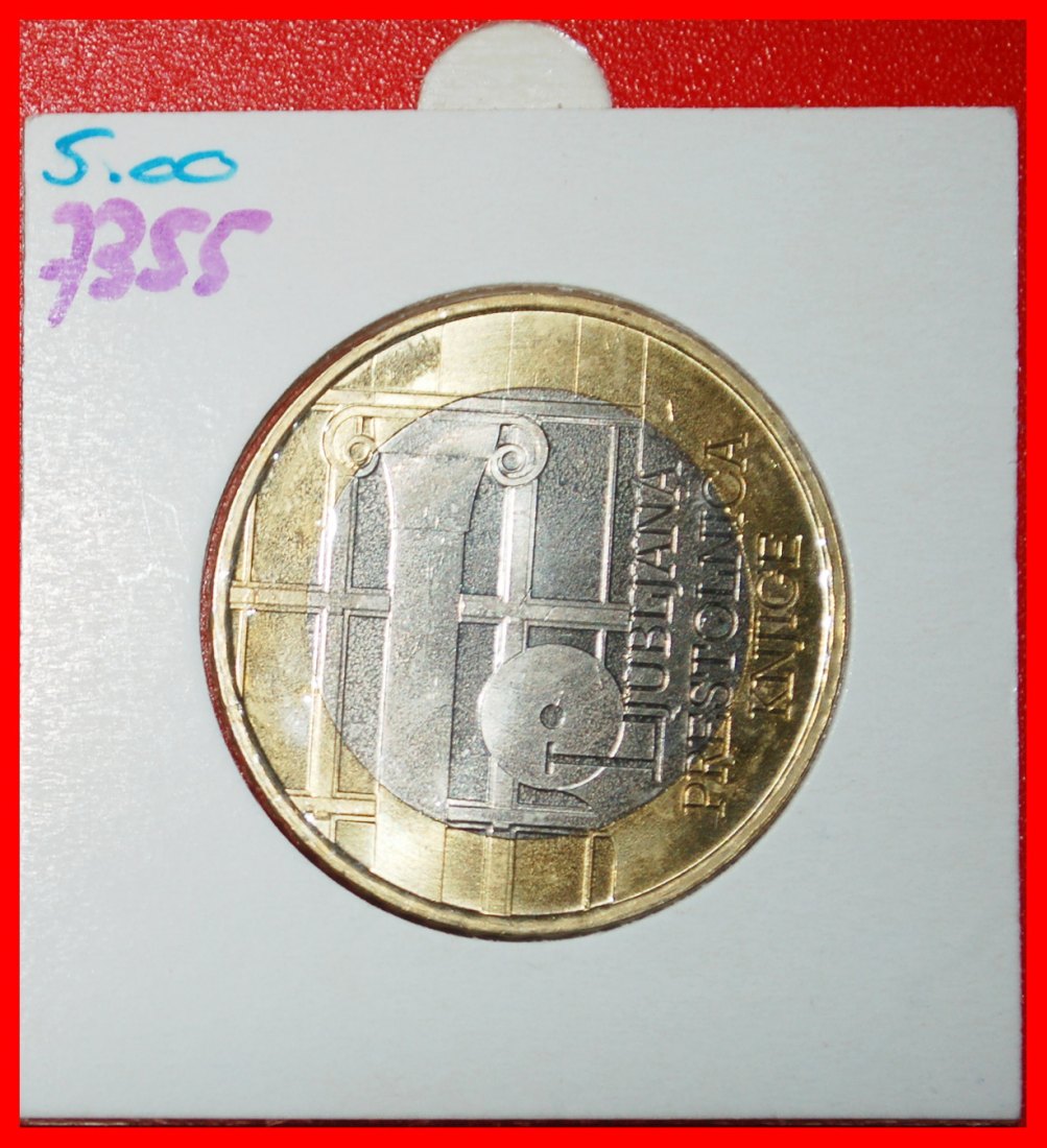  Ⰶ 2 SOLD BOOK BI-METALLIC: SLOVENIA (YUGOSLAVIA)★3 EURO 2010 UNC MINT LUSTRE★LOW START ★ NO RESERVE!   